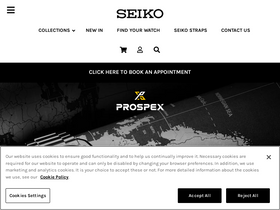 'seikoboutique.co.uk' screenshot