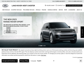 'landroverwestchester.com' screenshot