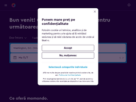 'momondo.ro' screenshot
