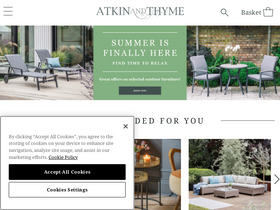 'atkinandthyme.co.uk' screenshot