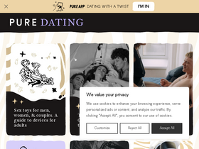 'pure.dating' screenshot