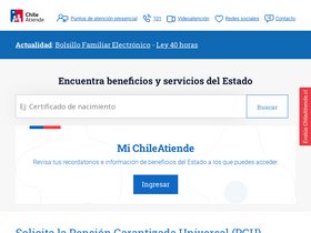 'chileatiende.cl' screenshot