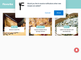 'flavorite.net' screenshot