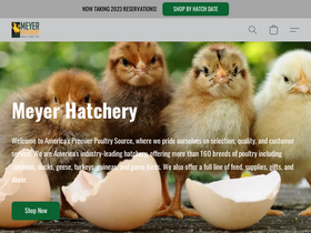 'meyerhatchery.com' screenshot