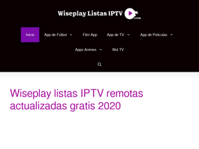 'wiseplaylistasiptv.com' screenshot