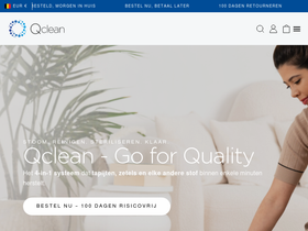 Qclean homepage screenshot