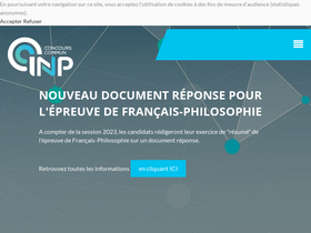 'concours-commun-inp.fr' screenshot