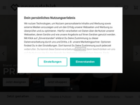 'spreadshirt.at' screenshot