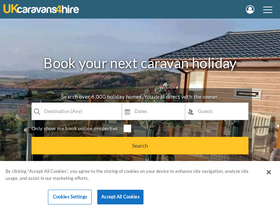 'ukcaravans4hire.com' screenshot