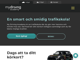 'mydrivingacademy.com' screenshot