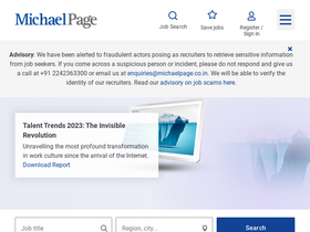'michaelpage.co.in' screenshot