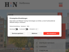 'heilbronn.de' screenshot