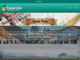 'vickiviaja.com' screenshot