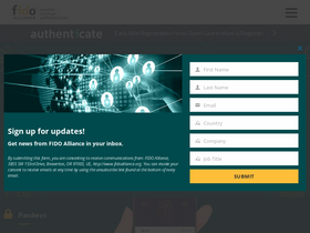 'fidoalliance.org' screenshot