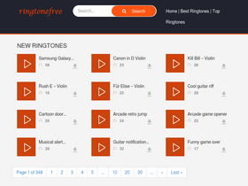 'ringtonesfree.info' screenshot
