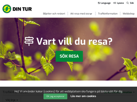 'dintur.se' screenshot