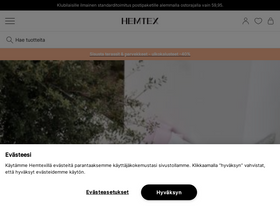 'hemtex.fi' screenshot