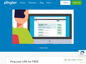 'pingler.com' screenshot