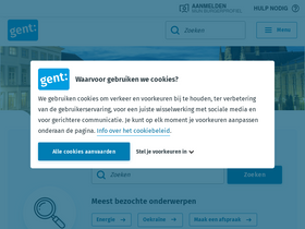 'stad.gent' screenshot