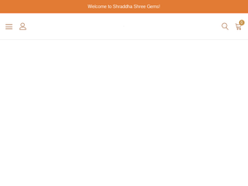'shraddhashreegems.com' screenshot