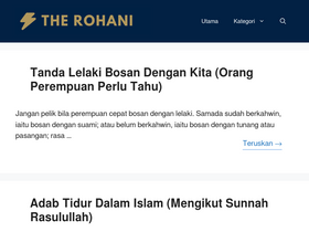 'therohani.com' screenshot