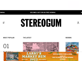 'stereogum.com' screenshot