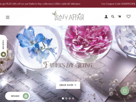 'leafyaffair.com' screenshot