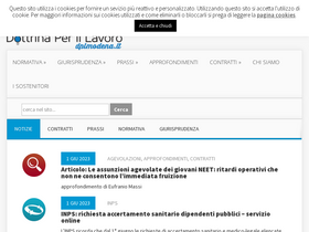 'dottrinalavoro.it' screenshot