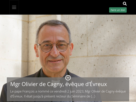 'dioceseparis.fr' screenshot