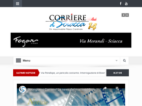 'corrieredisciacca.it' screenshot