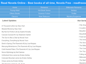 'readfreeonlinenovel.com' screenshot