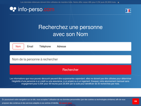 'info-perso.com' screenshot