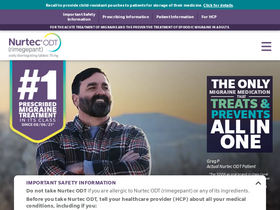 'nurtec.com' screenshot