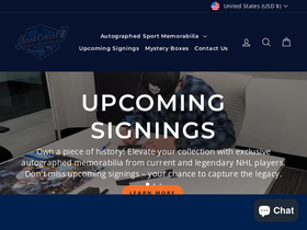 eastcoastsportscollectibles.com homepage screenshot