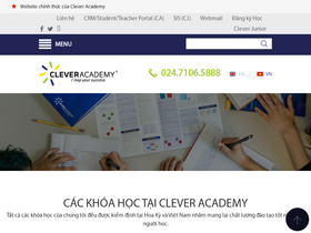 'cleveracademy.vn' screenshot