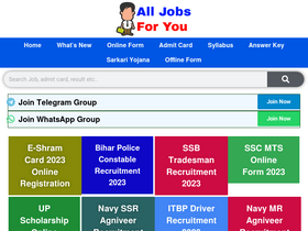 'alljobsforyou.com' screenshot