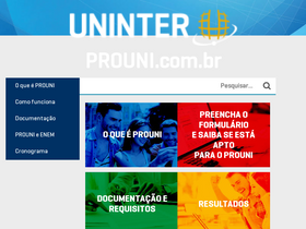 'prouni.com.br' screenshot