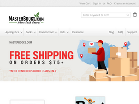 'masterbooks.com' screenshot