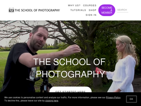 'theschoolofphotography.com' screenshot