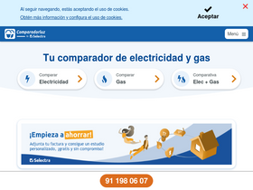 'comparadorluz.com' screenshot