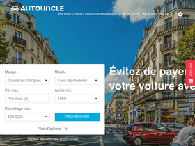 'autouncle.fr' screenshot