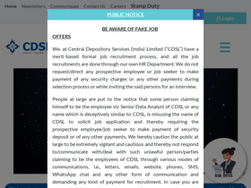 'cdslindia.com' screenshot