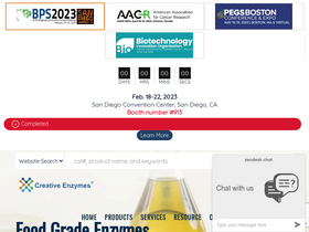 'creative-enzymes.com' screenshot