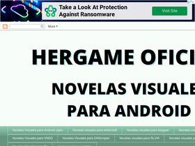 'hergameoficial.blogspot.com' screenshot