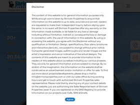 'shriramproperties.com' screenshot