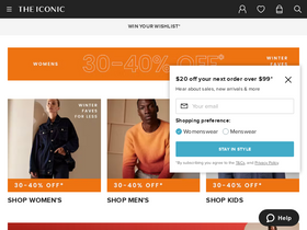 'theiconic.co.nz' screenshot