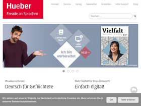 'hueber.de' screenshot