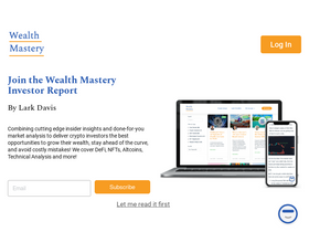 'thewealthmastery.io' screenshot