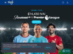 'tigo.cr' screenshot