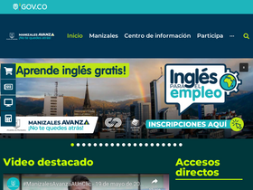 'manizales.gov.co' screenshot